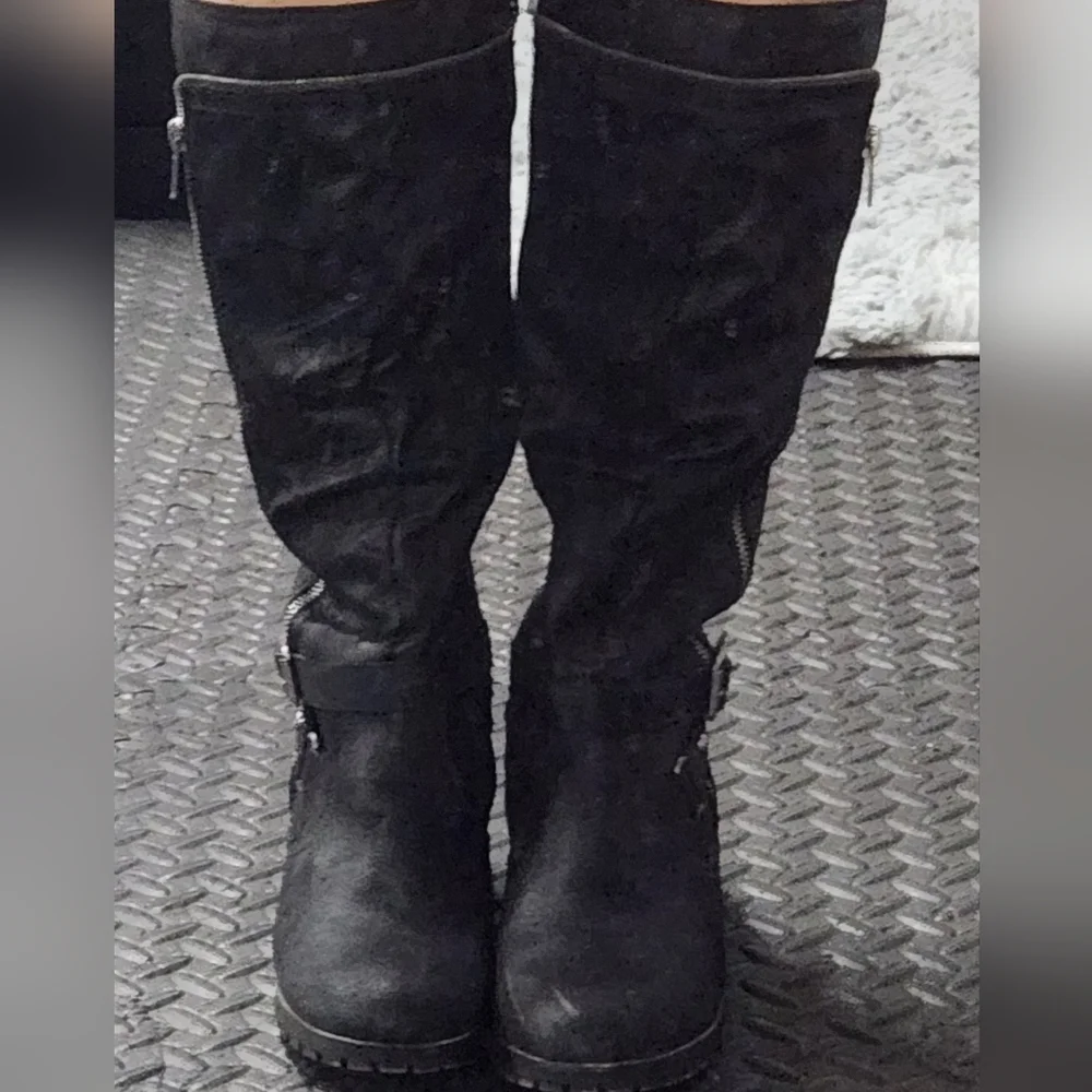 Women's SO Stonecrop black tall boots size 9.5 - Picture 3 of 8